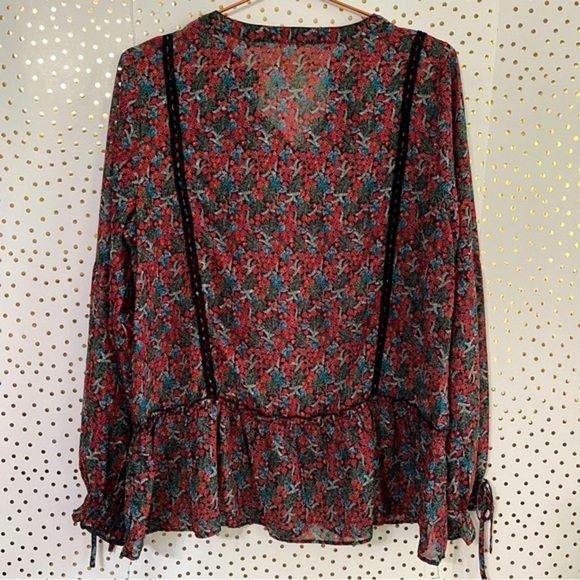 Matilda Jane Carol Sheer Floral Top - Picture 6 of 9